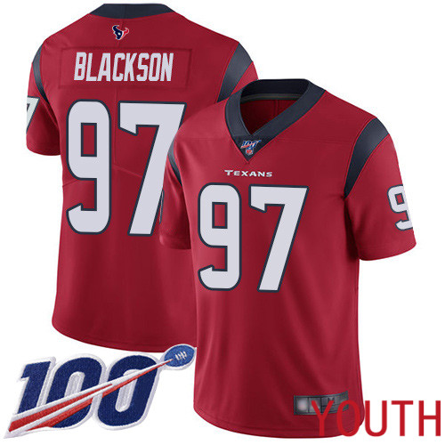 Houston Texans Limited Red Youth Angelo Blackson Alternate Jersey NFL Football 97 100th Season Vapor Untouchable